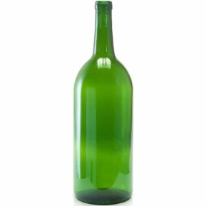 1.5 Litre Bordeaux Green Glass Wine Bottle
