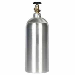 New 20 lb Aluminum CO2 Cylinder with Handle and New CGA320 Valve 