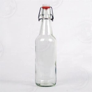 Clear Flip Top Bottles 500 ml - 12 Pack