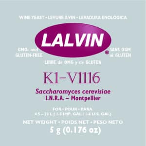 Lalvin Yeast K1V-1116 - 5 grams