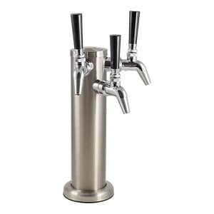 Stainless Steel Tower with 3 Stainless Steel Nukataps - Triple