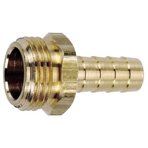 Brass Male Garden Hose to 1/2 inch barbed