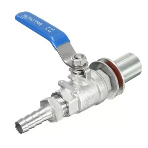 Ball Valve Weldless Stainless Steel 1/2 inch Barb