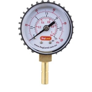 Duotight Compatible Pressure Gauge - 0-15 psi