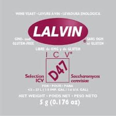Lalvin Yeast ICV-D-47 - 5 grams