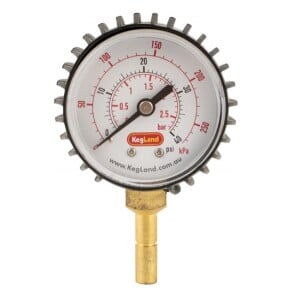 Duotight Compatible Pressure Gauge - 0-40 psi