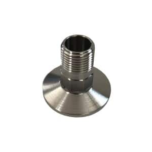 Tri-Clamp End Cap with .5 inch NPT Male - 1.5"